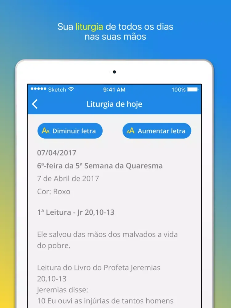 Screenshot di Arquidiocese Curitiba iPad 