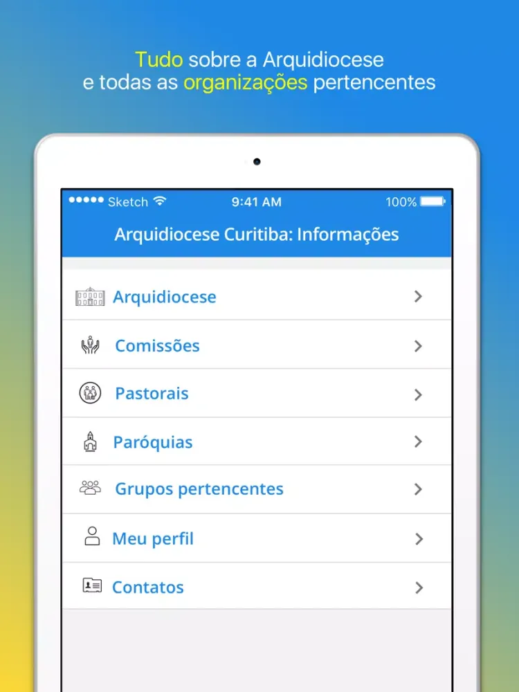 Screenshot di Arquidiocese Curitiba iPad 