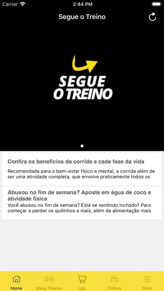 Screenshot di Segue o Treino