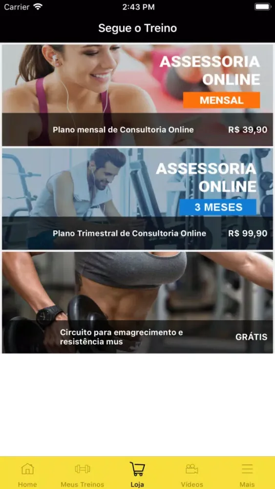 Screenshot di Segue o Treino
