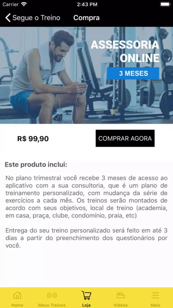 Screenshot di Segue o Treino