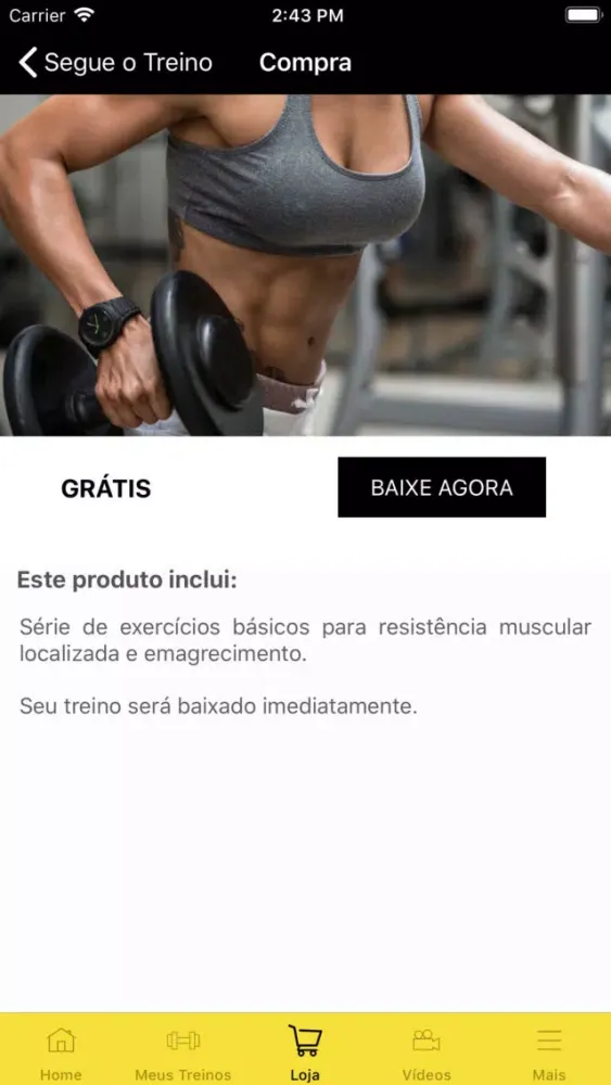 Screenshot di Segue o Treino