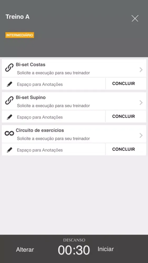 Screenshot di Segue o Treino