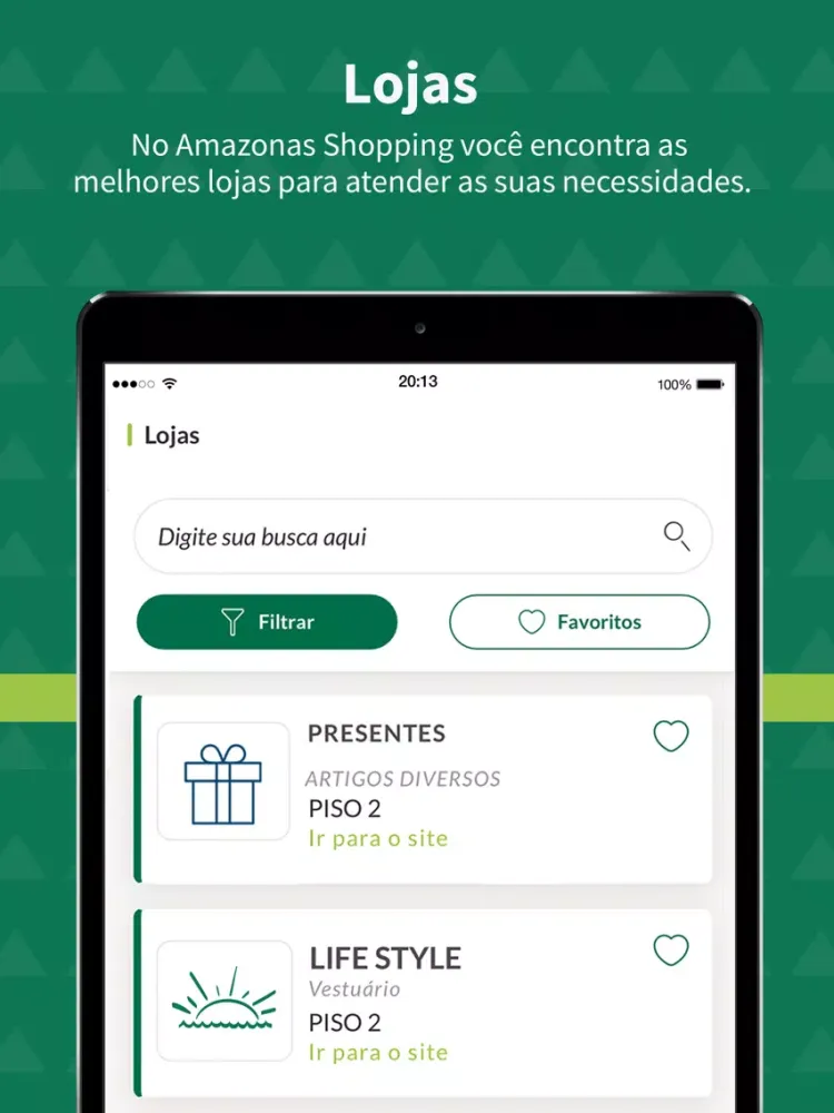 Capturas de tela do Amazonas Shopping iPad 