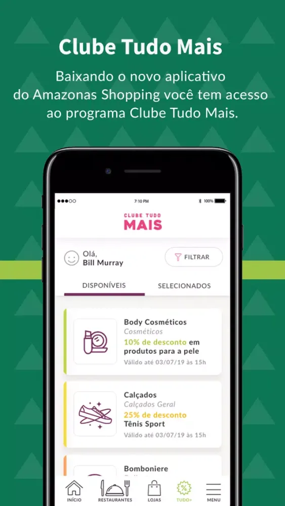 Capturas de tela do Amazonas Shopping