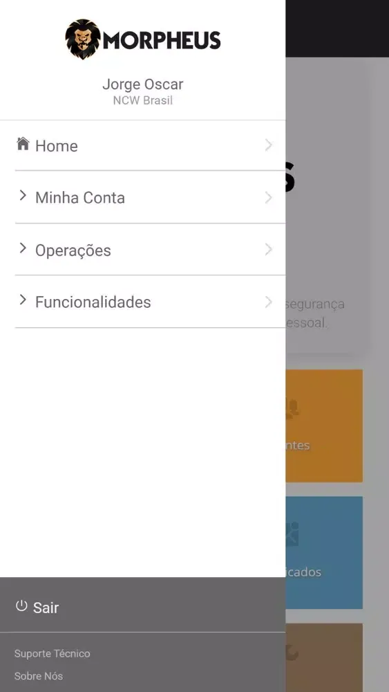 Capturas de tela do Morpheus Business