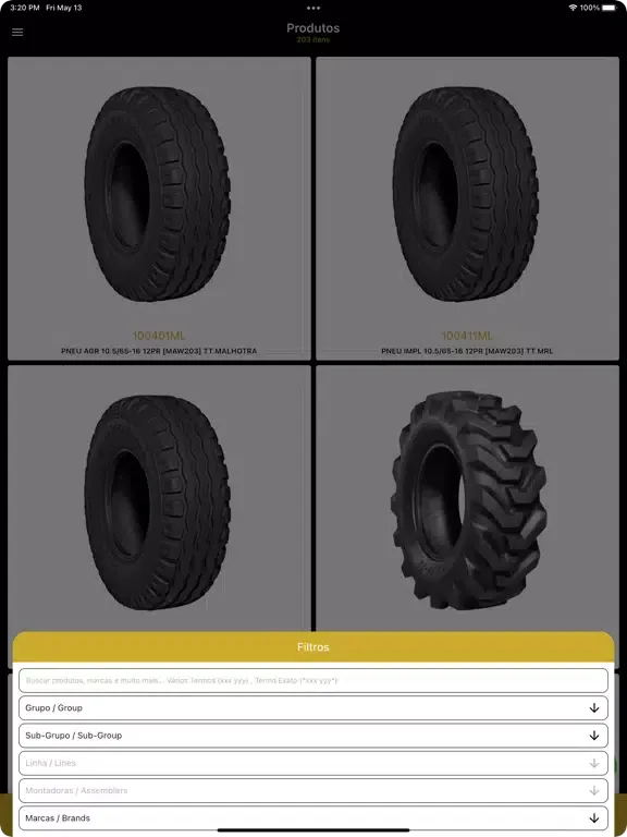 Big Tires App iPad  স্ক্রিনশট