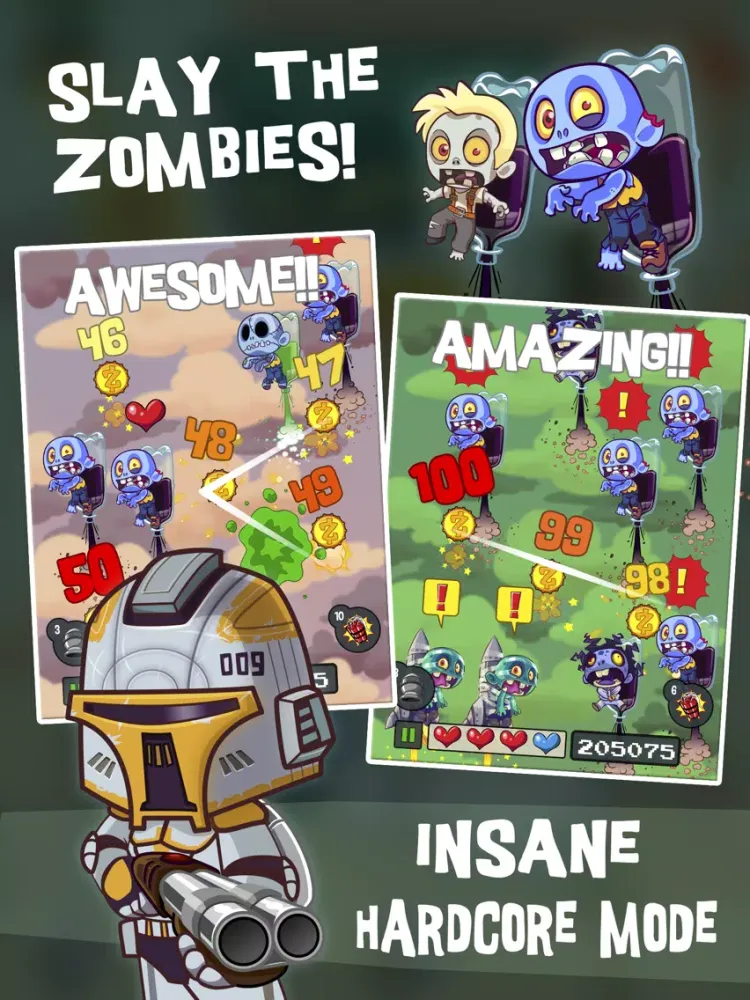 Bounty Hunter vs Zombie: The Intergalactic Undead Wars iPad  سکرین شاٹس