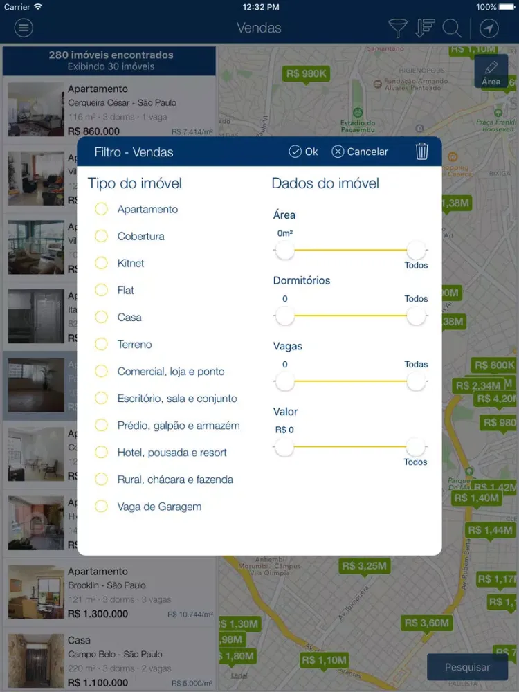 Abyara Maps Imóveis iPad  Screenshots