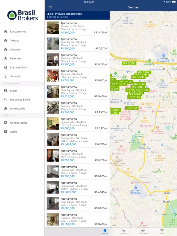 Capturas de pantalla de Brasil Brokers Imóveis iPad 