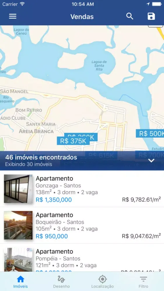 Zrzuty ekranu GV Imóveis
