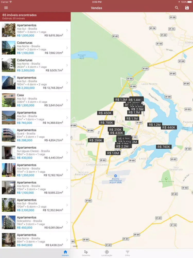 ภาพหน้าจอของ Plano Imóveis iPad 
