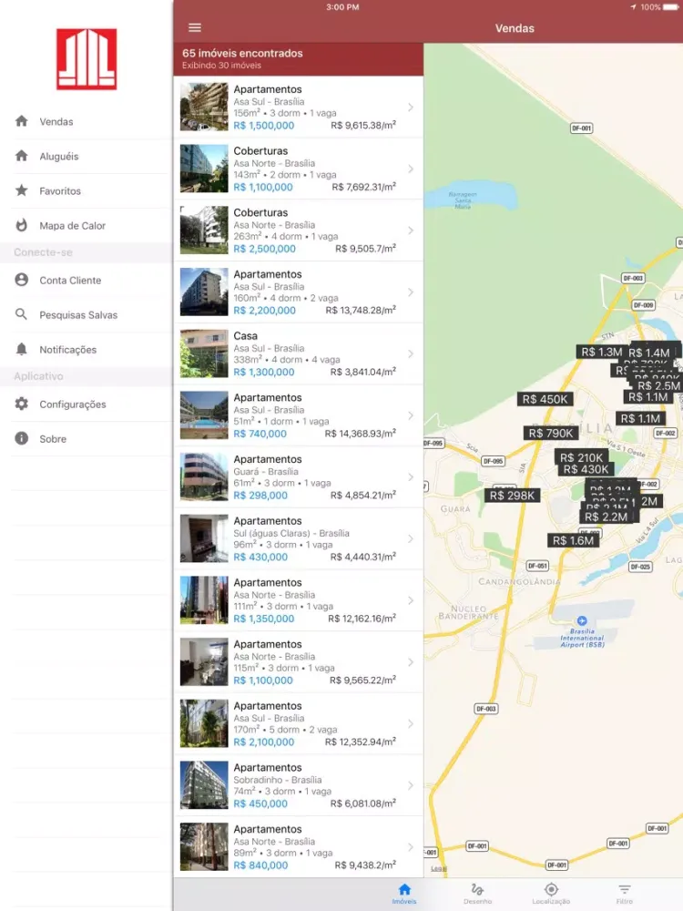 ภาพหน้าจอของ Plano Imóveis iPad 