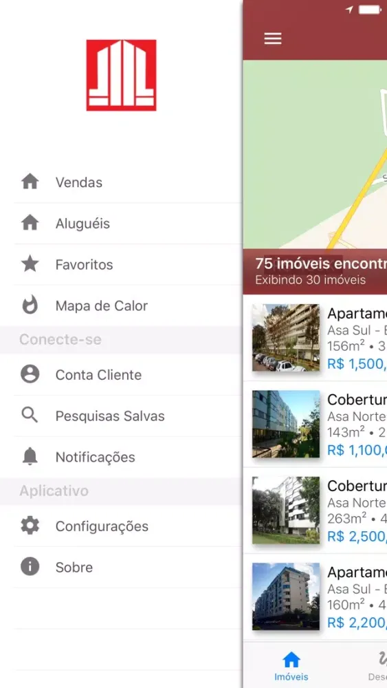ภาพหน้าจอของ Plano Imóveis