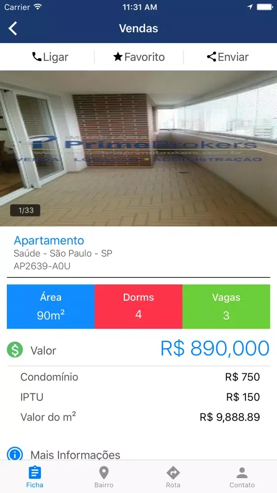 Zrzuty ekranu Imobiliária Prime Brokers