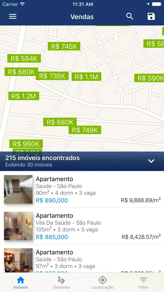 Zrzuty ekranu Imobiliária Prime Brokers