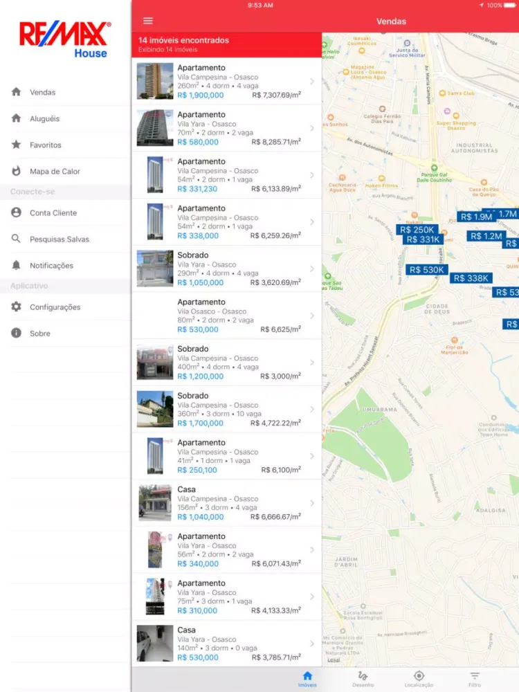 Captures d'écran de RE/MAX House iPad 