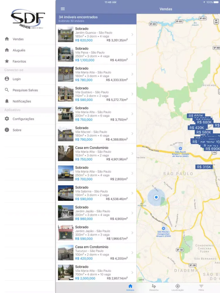 SDF Imóveis iPad  Screenshots