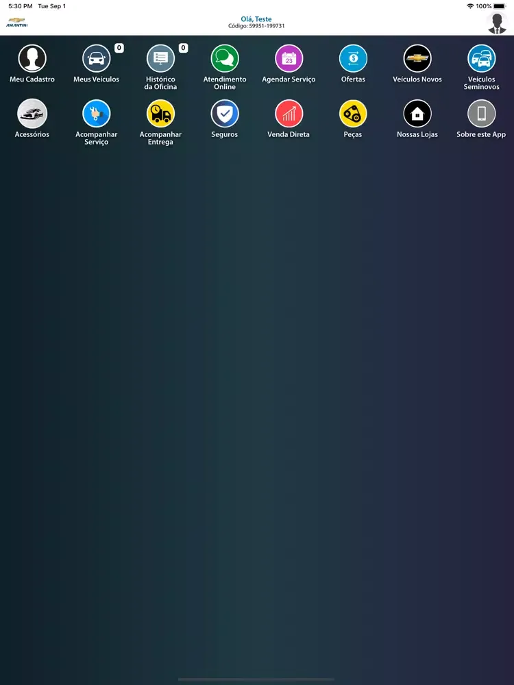 Amantini Chevrolet iPad  Screenshots