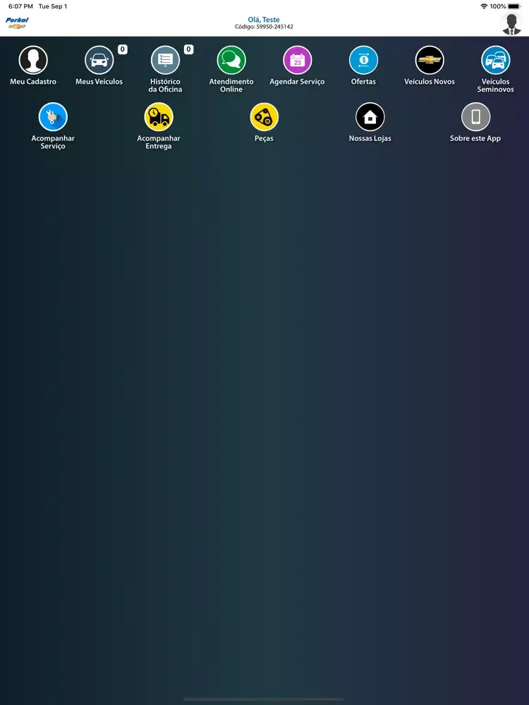 Perkal Chevrolet iPad  स्क्रीनशॉट
