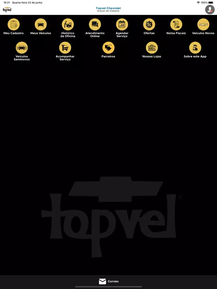 Скриншоты Topvel Chevrolet iPad 