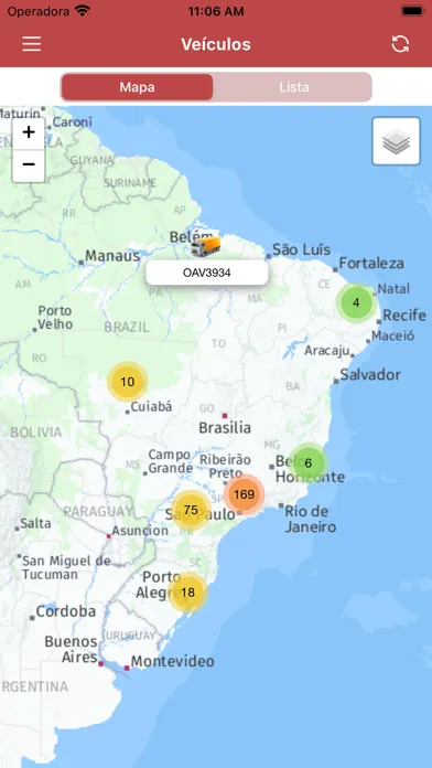Tangkapan layar Tracker Rastreamento