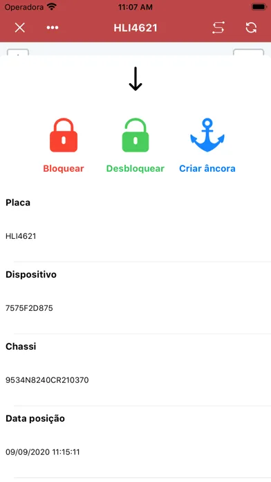 Tangkapan layar Tracker Rastreamento