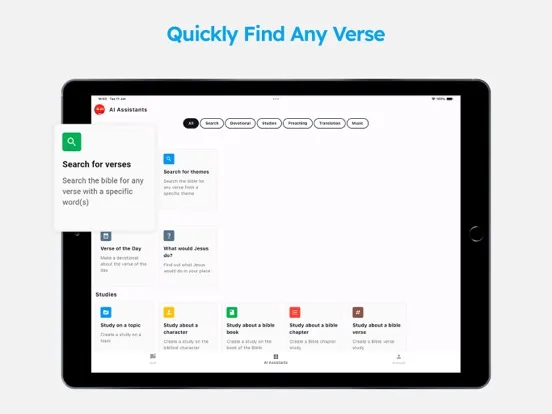 Bible A.I. iPad  Screenshots