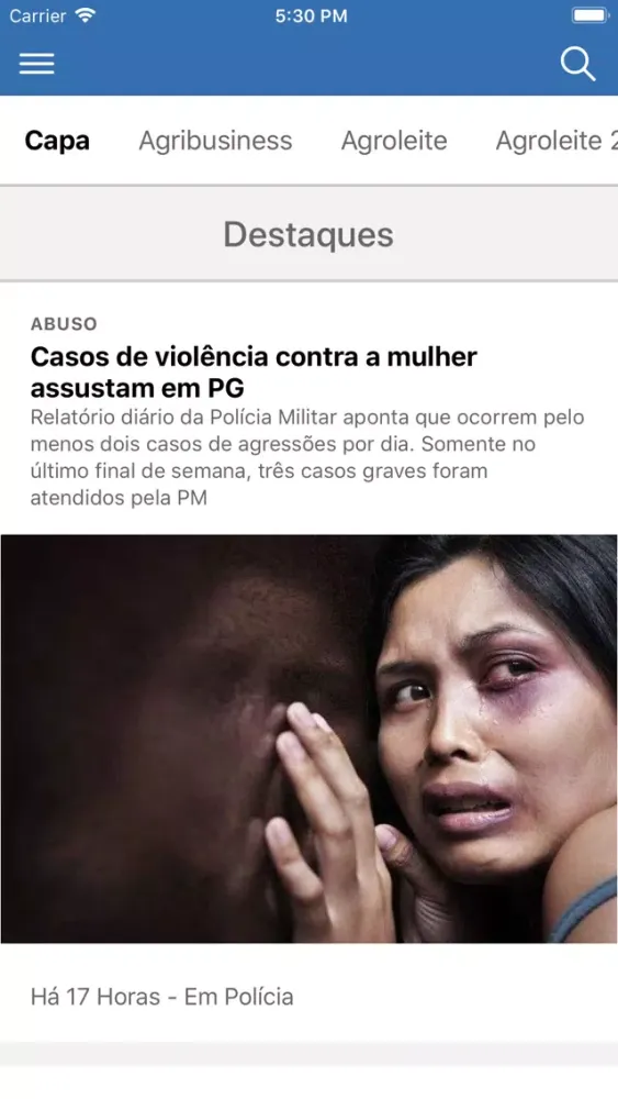 Скриншоты Diário dos Campos
