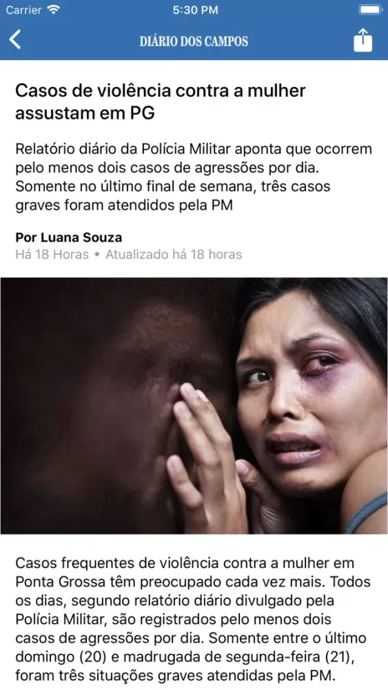 Скриншоты Diário dos Campos
