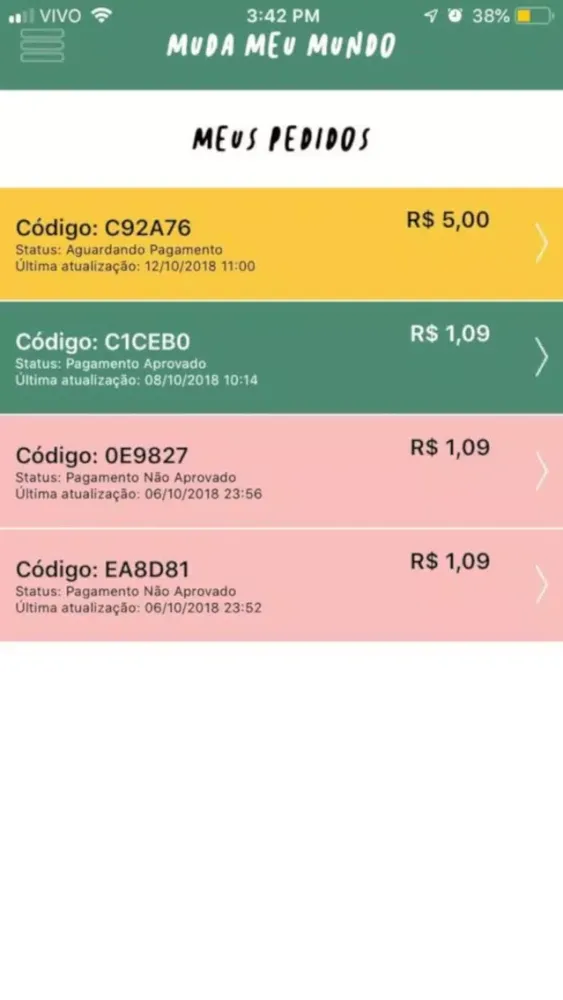 Captures d'écran de Muda Meu Mundo