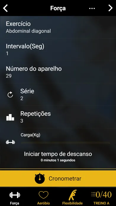 Capturas de tela do Training Studio