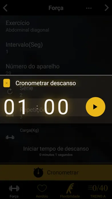Capturas de tela do Training Studio