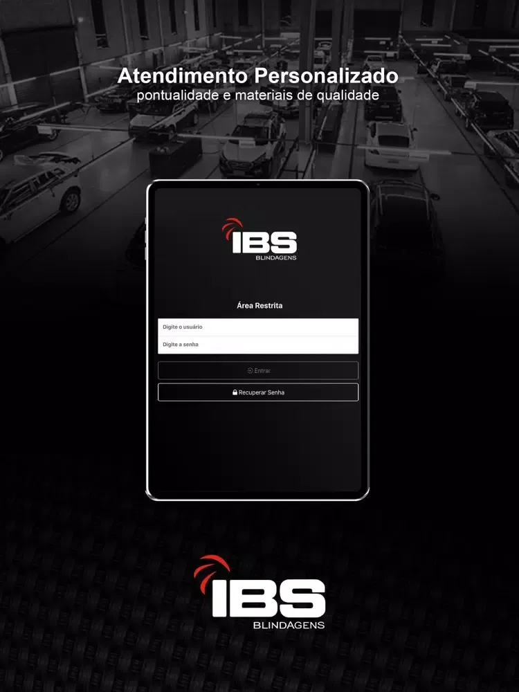 ภาพหน้าจอของ IBS BLINDAGENS iPad 