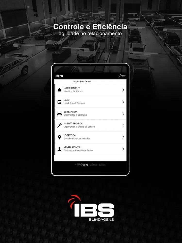 ภาพหน้าจอของ IBS BLINDAGENS iPad 