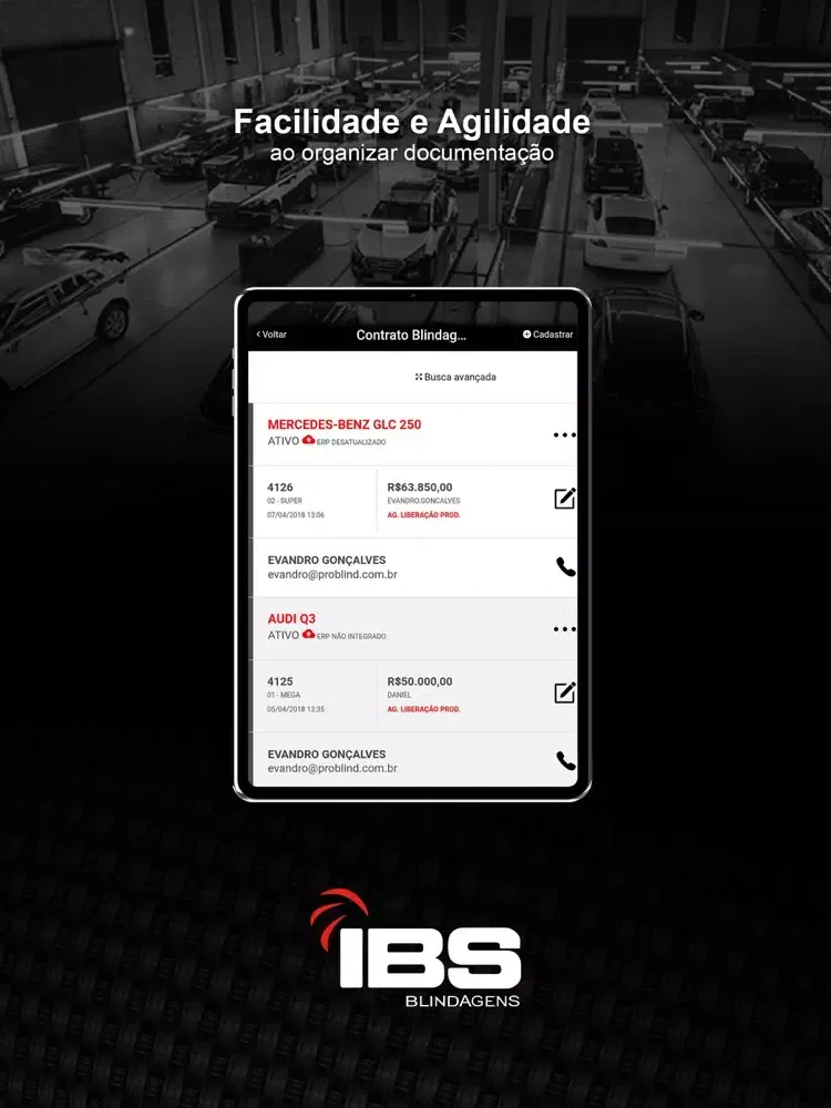 ภาพหน้าจอของ IBS BLINDAGENS iPad 
