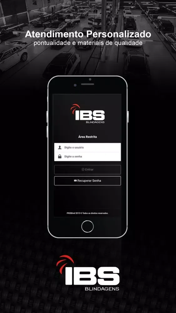 ภาพหน้าจอของ IBS BLINDAGENS