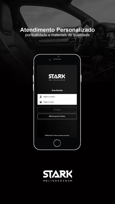 Capturas de tela do STARK BLINDAGENS