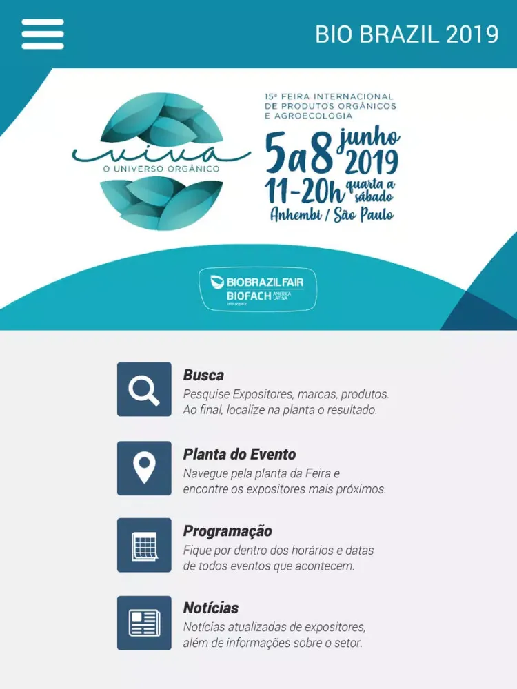 ภาพหน้าจอของ BIO BRAZIL FAIR 2019 iPad 