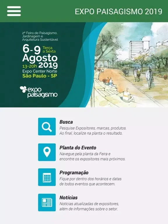Ảnh chụp màn hình của EXPO PAISAGISMO 2019 iPad 