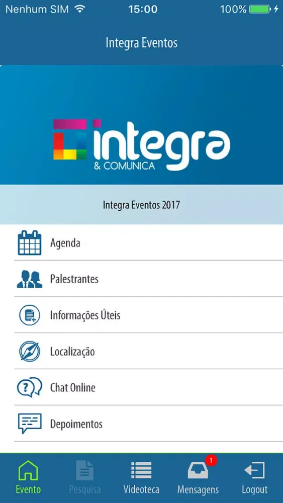 Captures d'écran de Integra Eventos