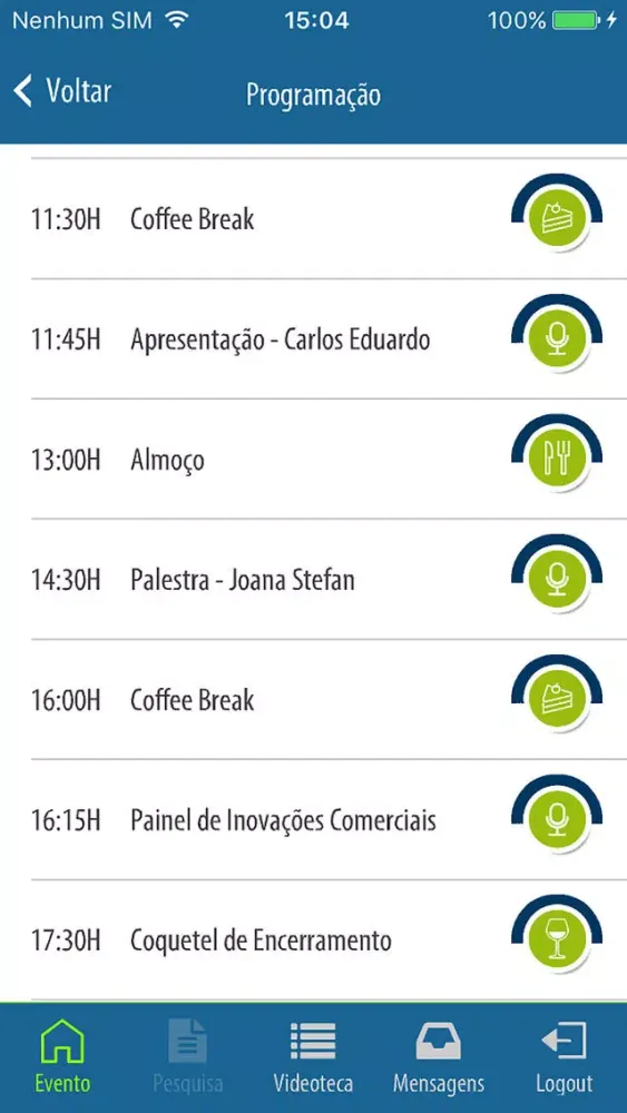 Captures d'écran de Integra Eventos