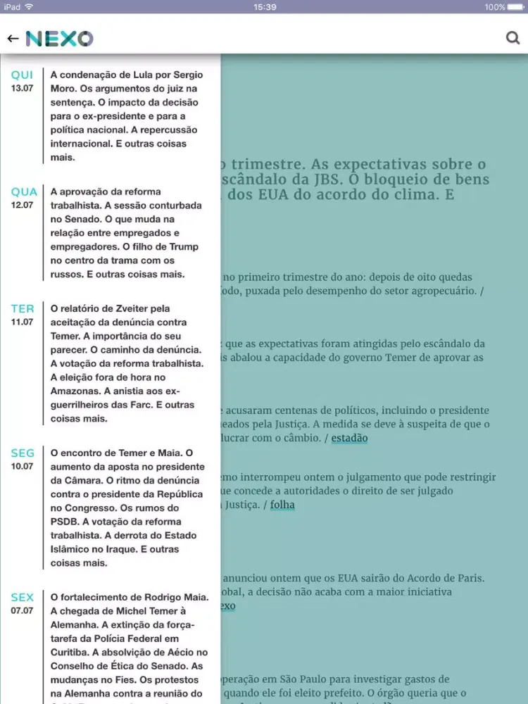 Captures d'écran de a_nexo - Tudo o que importa pela manhã iPad 