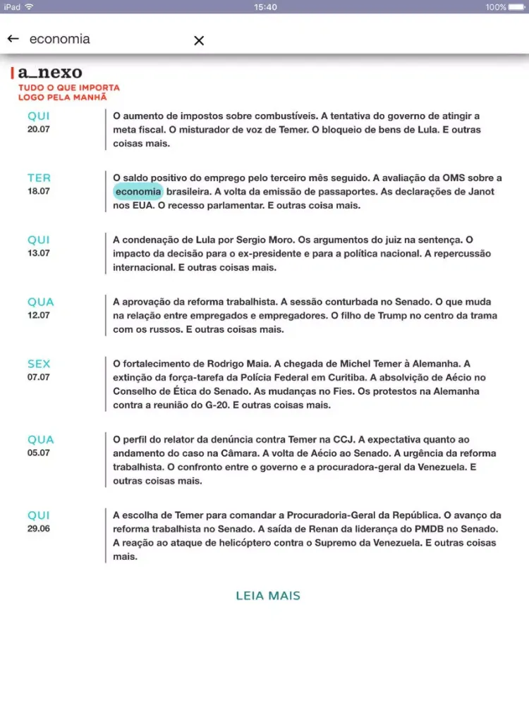 Captures d'écran de a_nexo - Tudo o que importa pela manhã iPad 