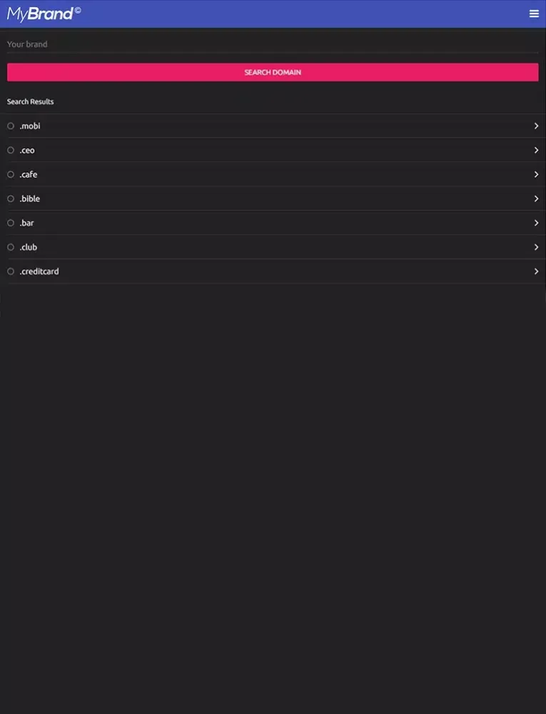 Capturas de pantalla de MyBrand - Domains Whois TLD iPad 