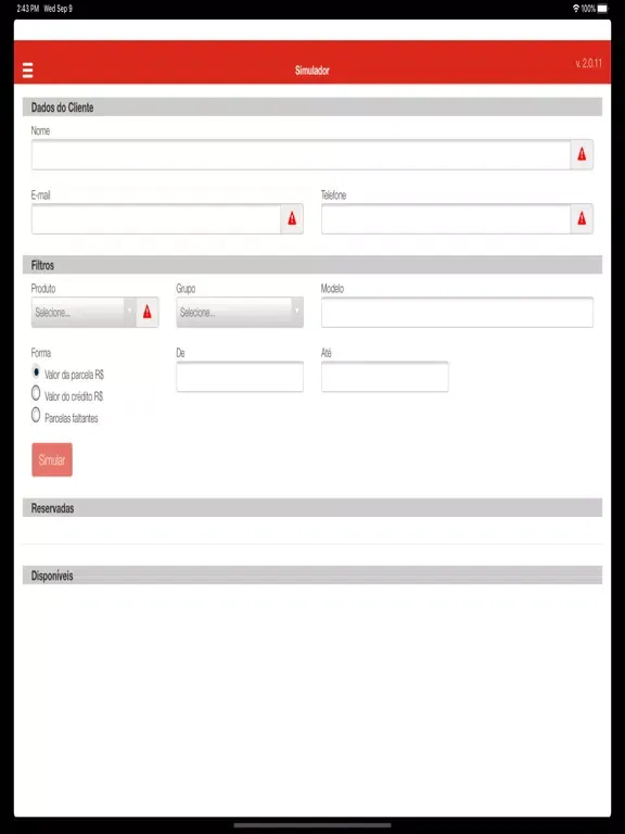 Tangkapan skrin Noma Vendas iPad 