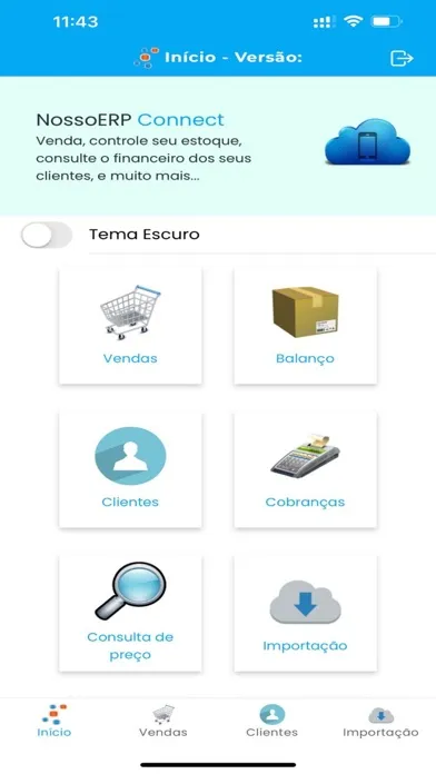 Ảnh chụp màn hình của Nosso ERP Connect