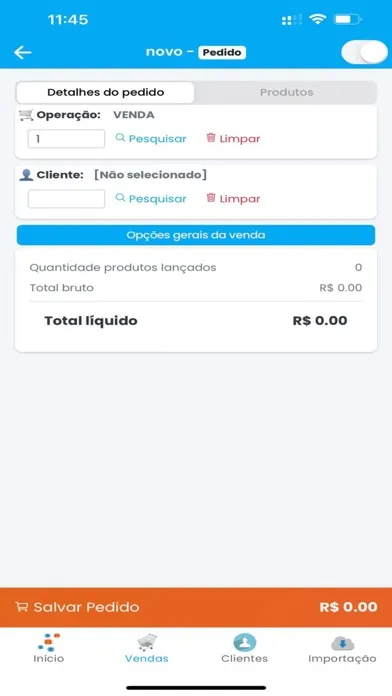 Ảnh chụp màn hình của Nosso ERP Connect