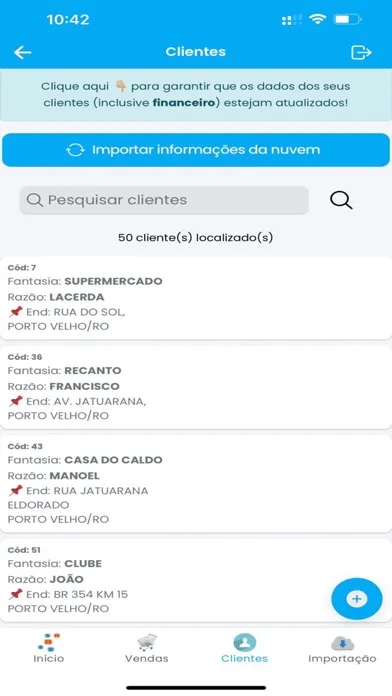 Ảnh chụp màn hình của Nosso ERP Connect