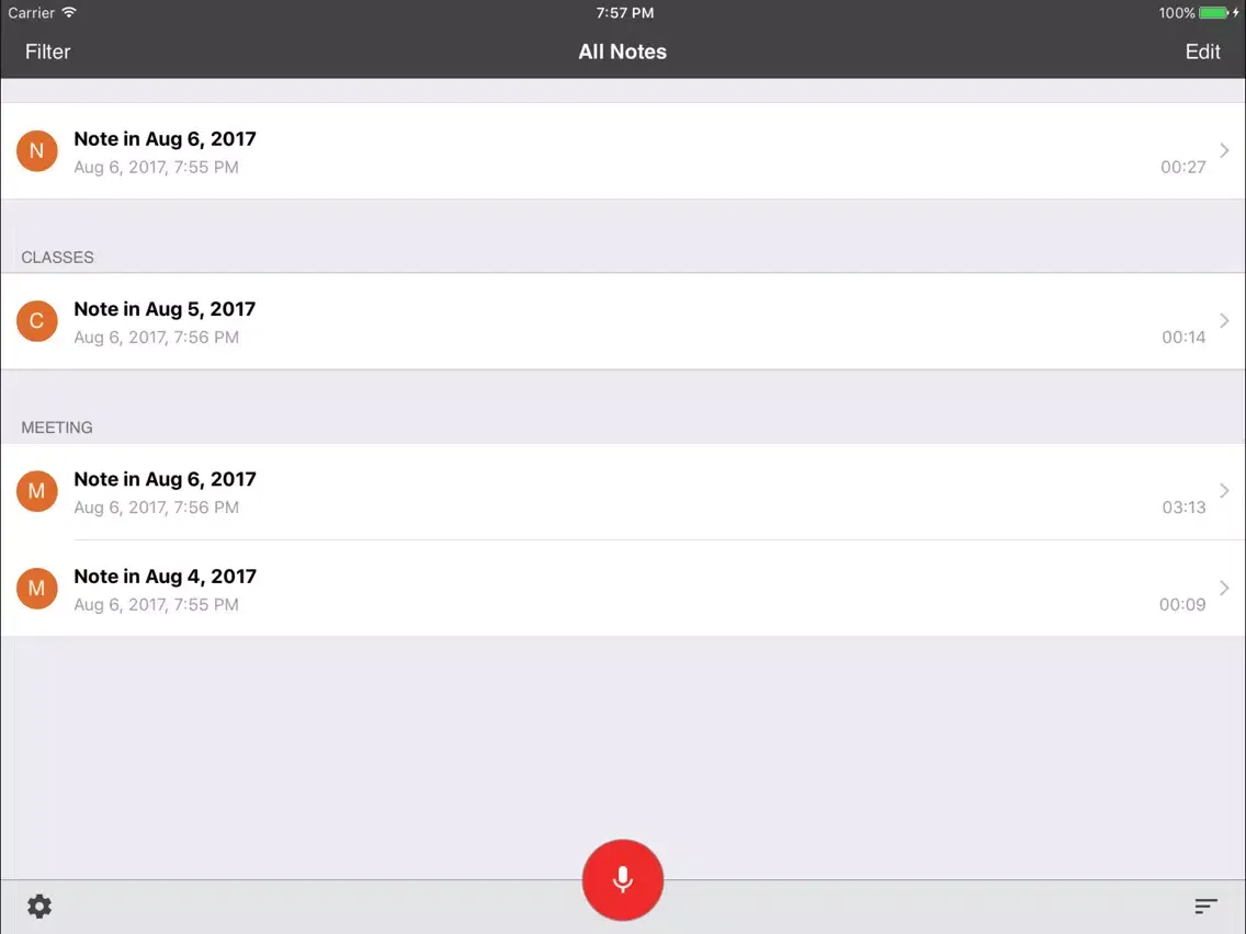 Capturas de pantalla de Take Notes - Audio and Synchronized Notes iPad 